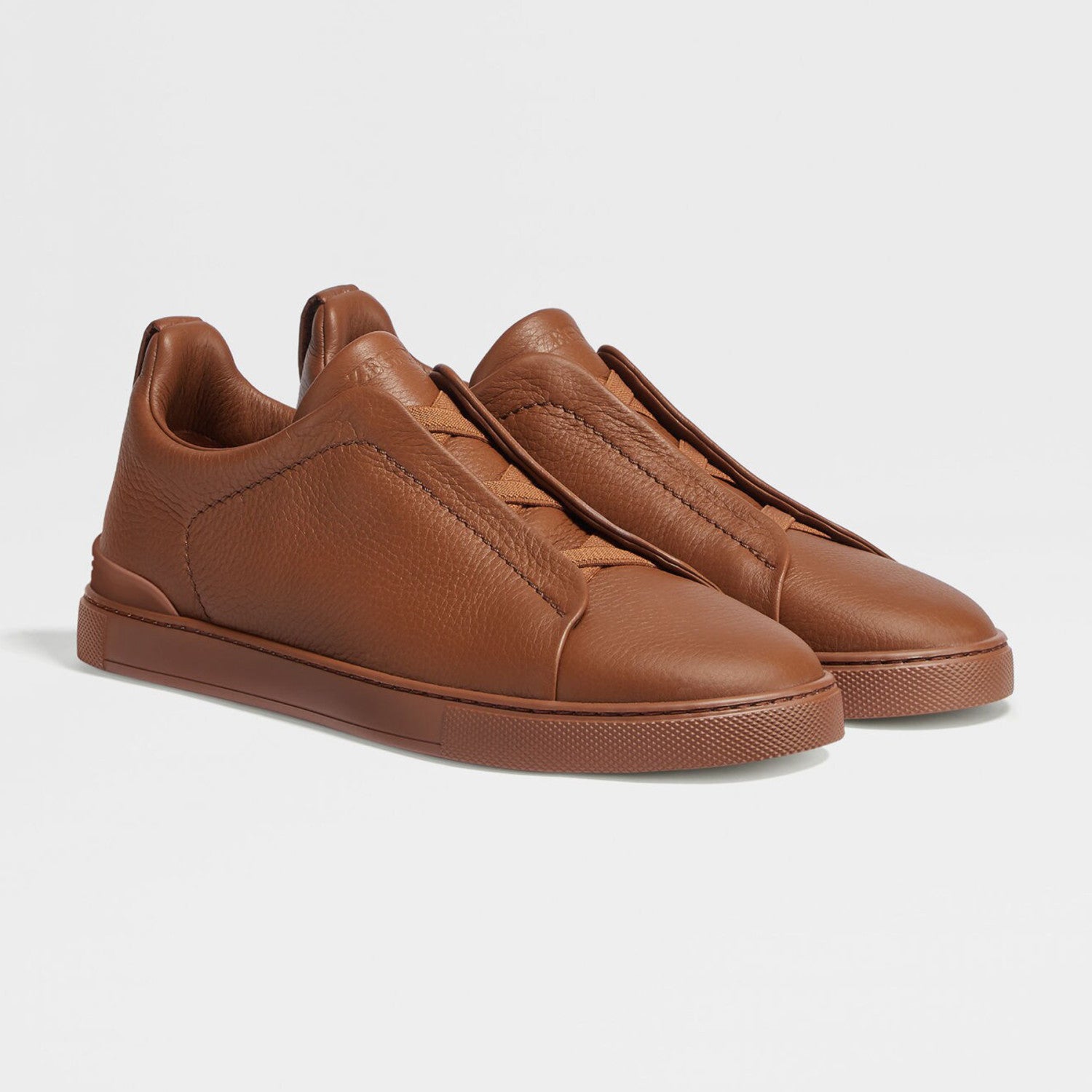 Ermenegildo Zegna TRIPLE STITCHâ„?SECONDSKIN Luxury Casual Shoes Men's All-Season Genuine Leather Fashion Footwear Lace-Free Comfort Shoes #81456