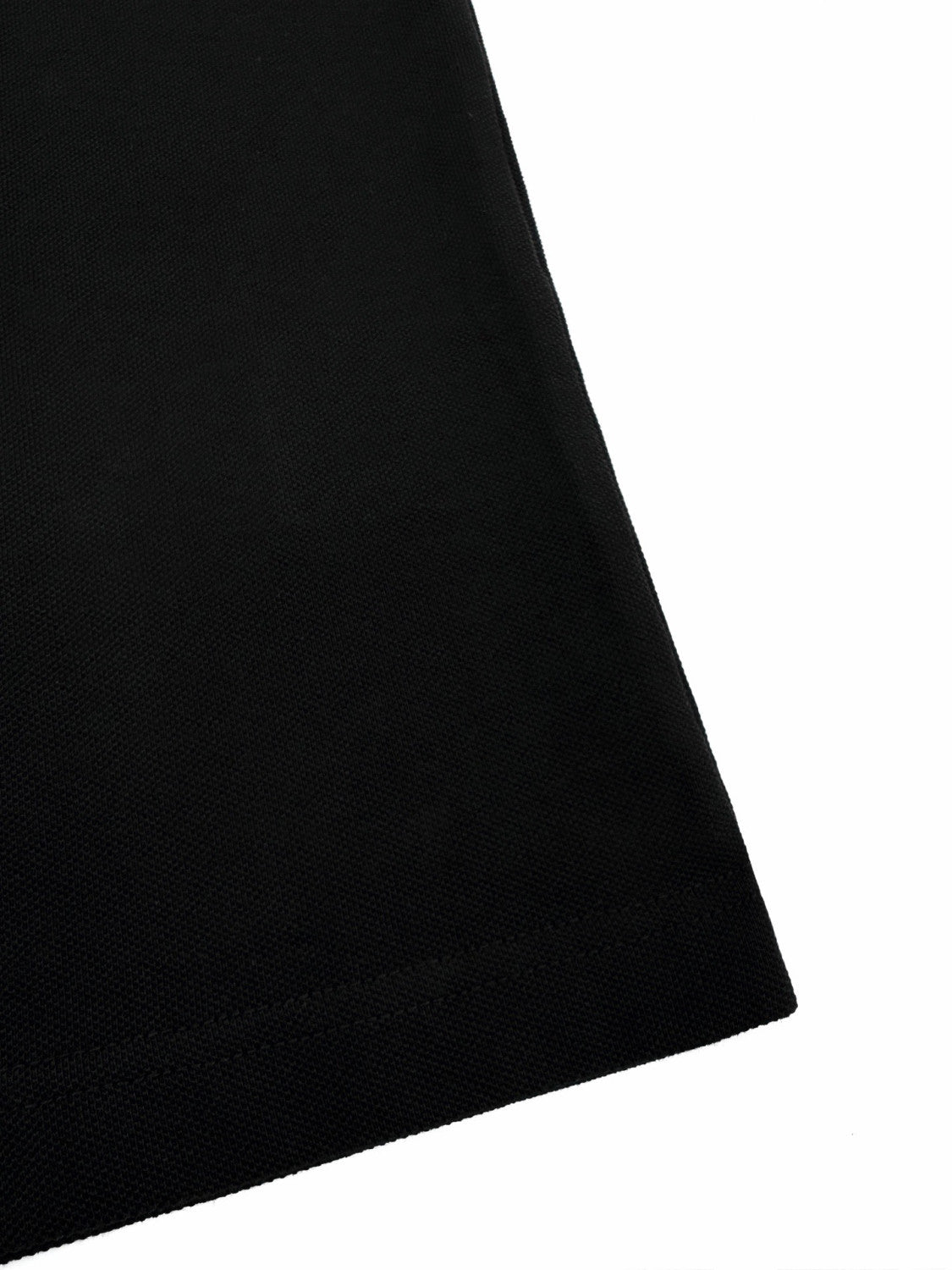 Moncler Black Logo Patch Cotton Piquet Polo Shirt Polos T-shirts #375497