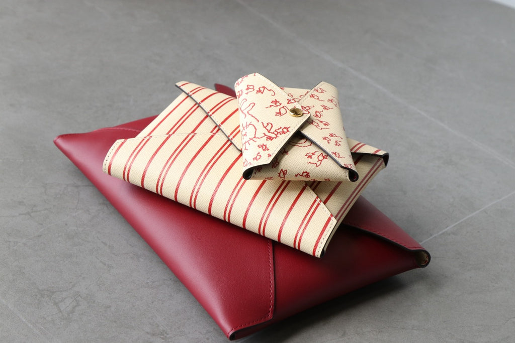 Louis Vuitton Grace and LV collaboration Kirigami Pochette Cowhide leather Three-piece set Clutch Bag Bags #193889