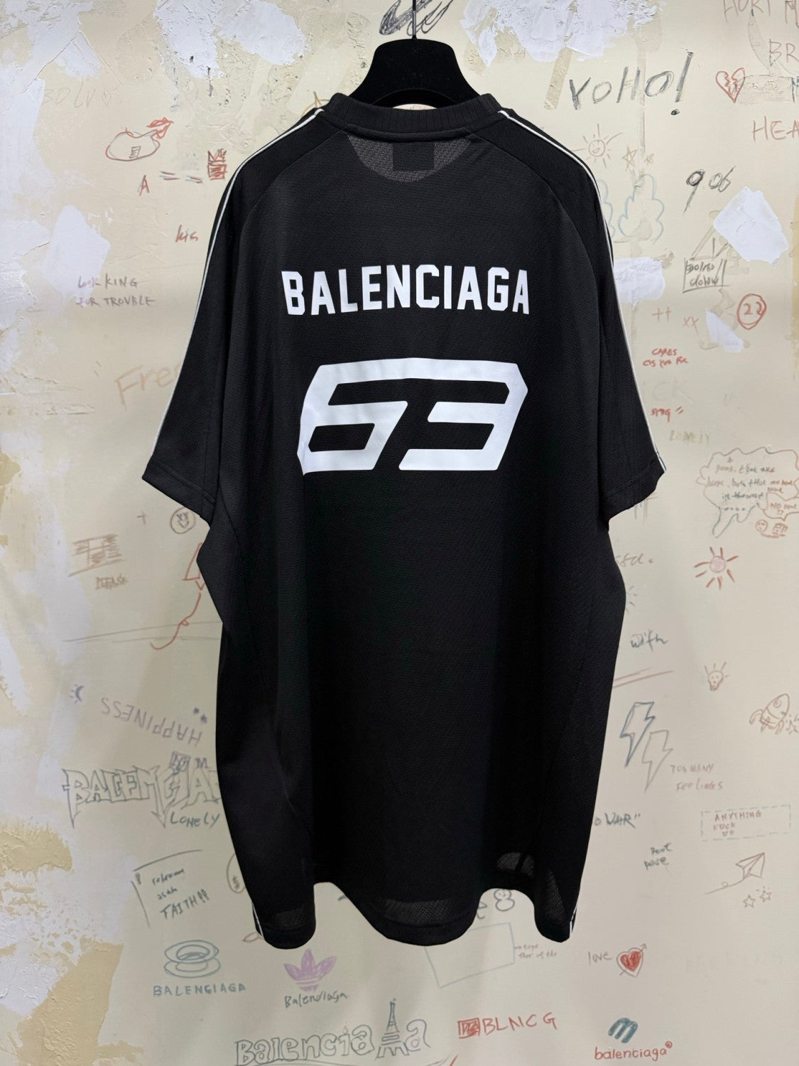 Balenciaga Men's And Women's Spring/Summer Fashion Casual Solid Color High Density Mesh Loose Fit Embroidered Logo T-shirt Loose Fit Casual Stretch Shorts Suit Set #78258