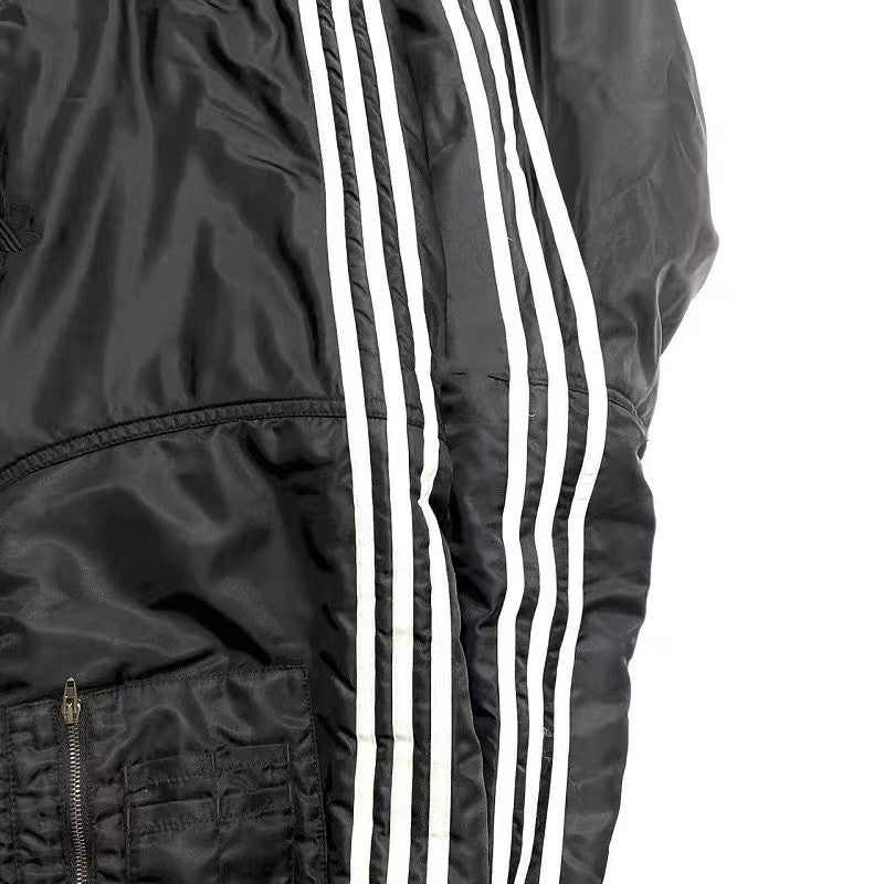 Balenciaga X Adidas Men's Striped Zip Long Sleeve Autumn and Winter Normal Fit Jacket #96849