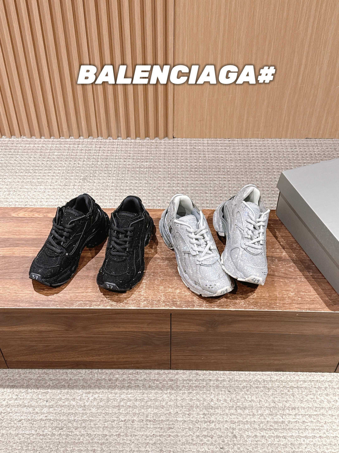 Balenciaga  Runner Sneaker With Rhinestones #333852