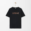 Loewe Men's And Women's Summer Embroidered Letter Print Round Neck Cotton Short Sleeved T-shirt #77249
