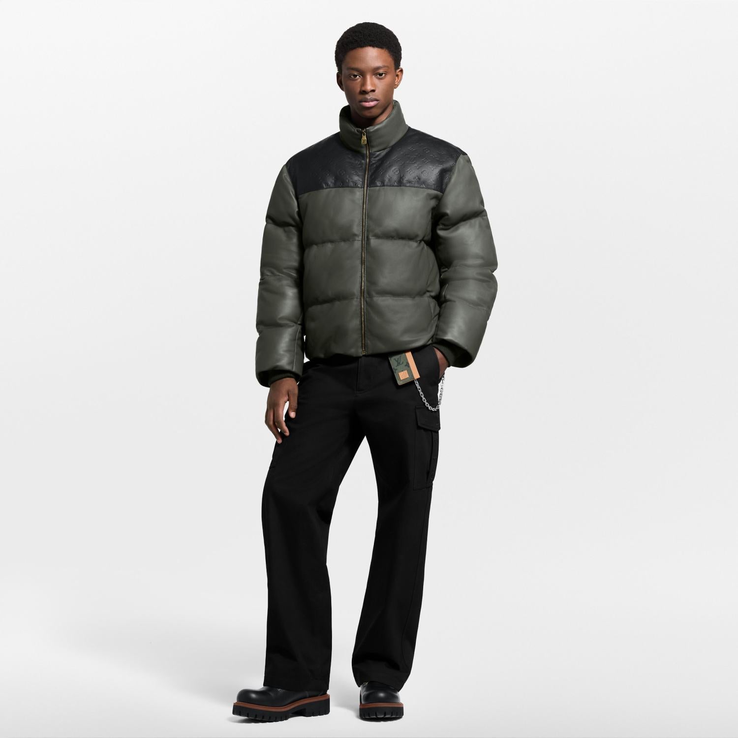 Louis Vuitton Leather Down Jacket #333837