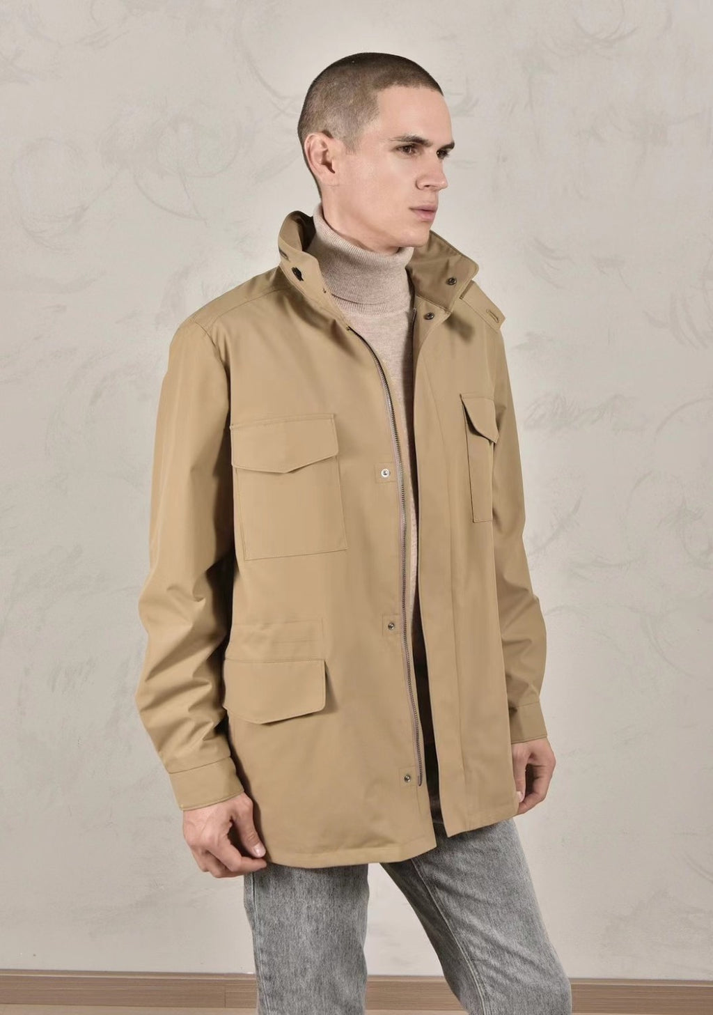 Loro Piana Standing Collar Long Sleeved Jacket #21867