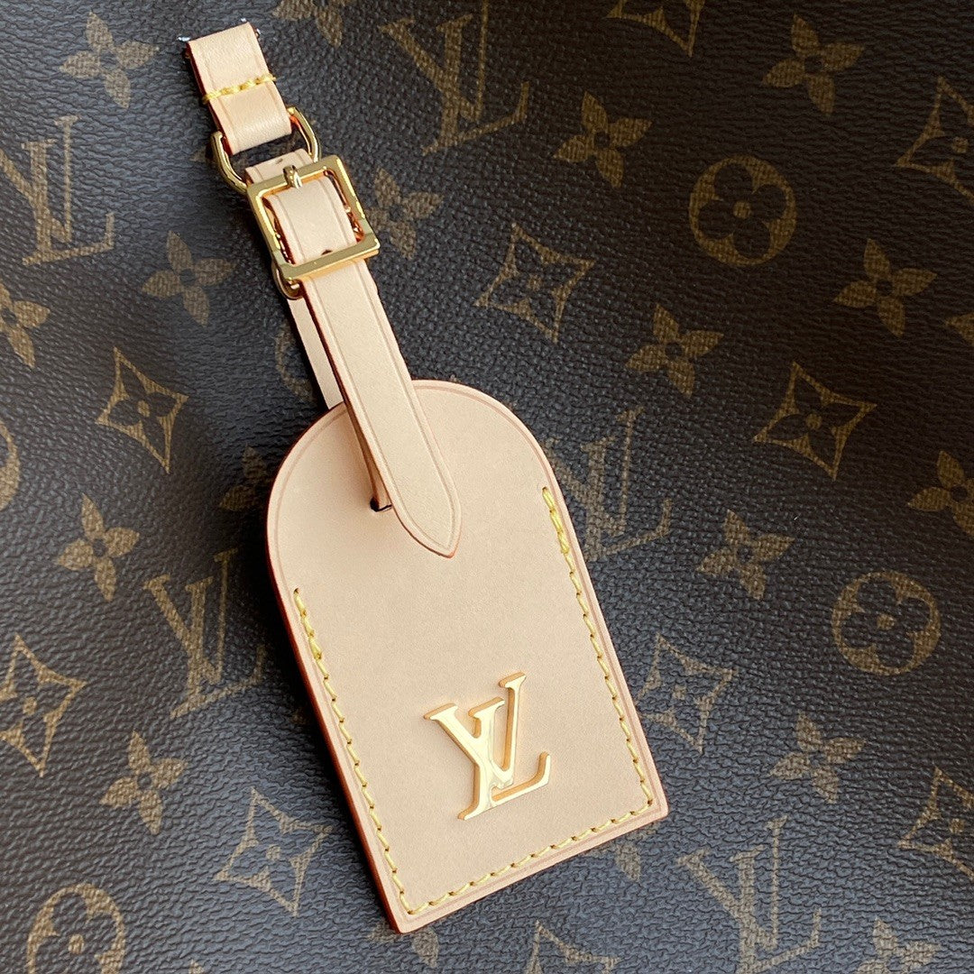Louis Vuitton Women's ATLANTIS Large Handbags Logo Full Printed Canvas Solid Color Shoulder Crossbody Bags M46817 #81168