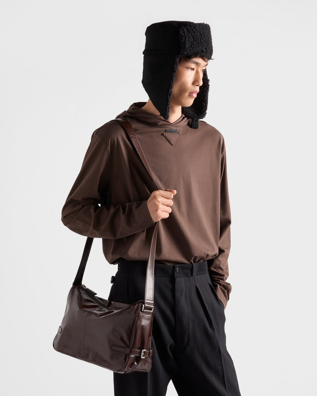 PRADA Leather Shoulder Bag #335978