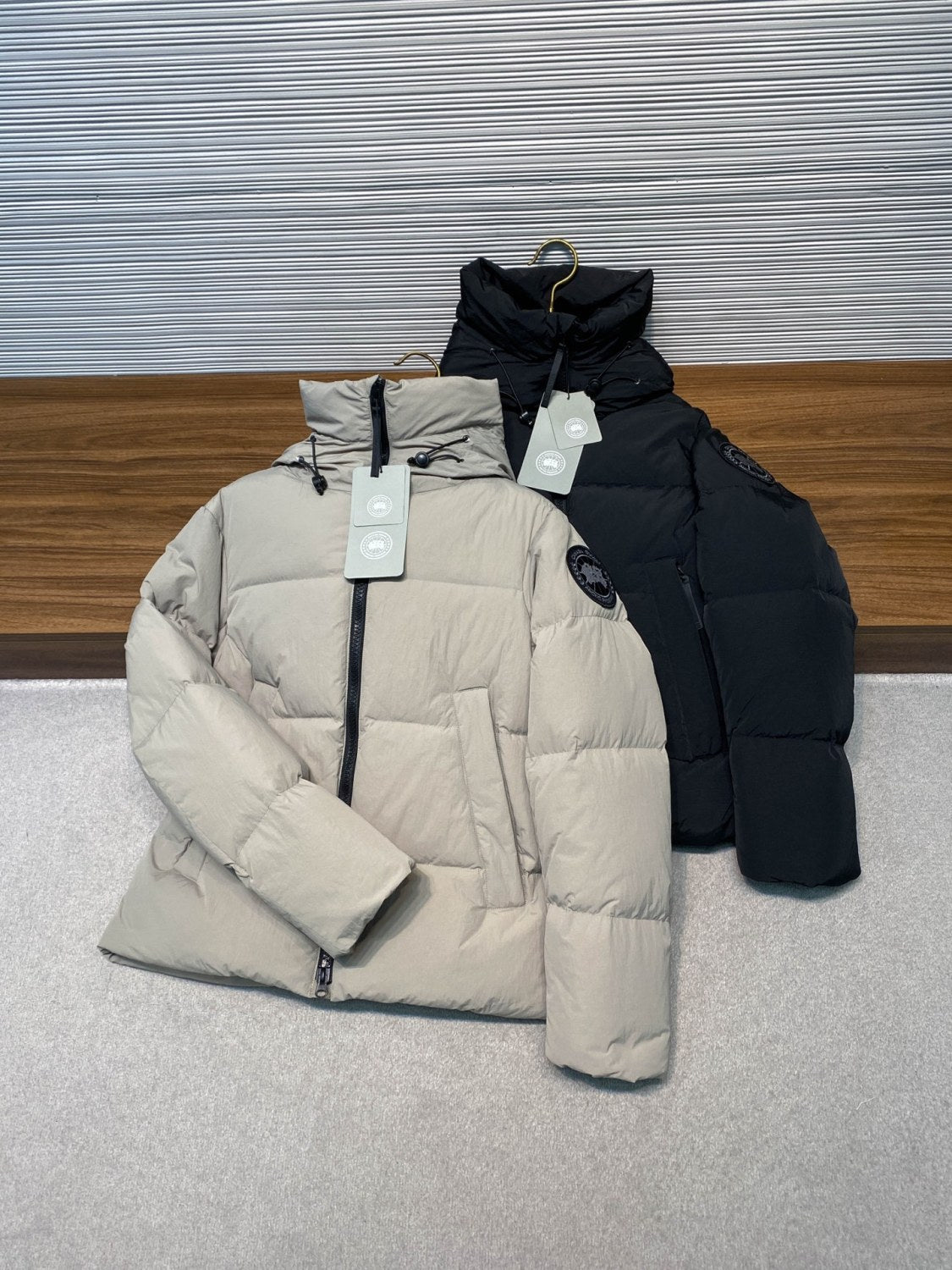 Canada Goose Crofton Men's And Women's Winter Fashion Casual Solid Color Hooded Zipper Windproof Nylon Hooded Down Jacket #79557