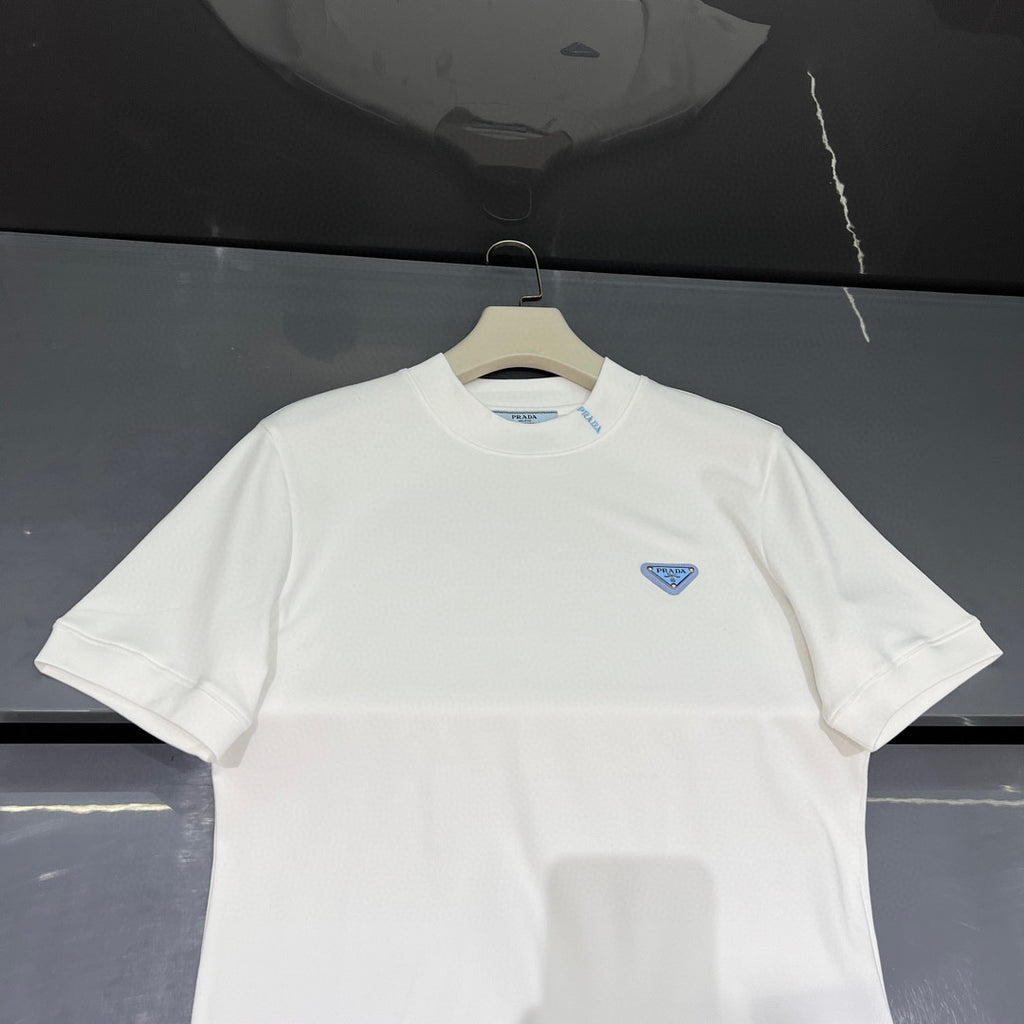 Prada Cotton round neck short sleeve T-shirt #96677