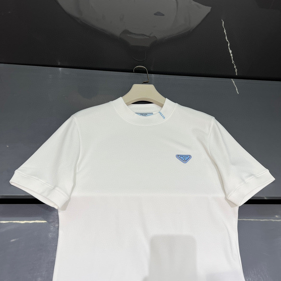 Prada Cotton round neck short sleeve T-shirt #96677