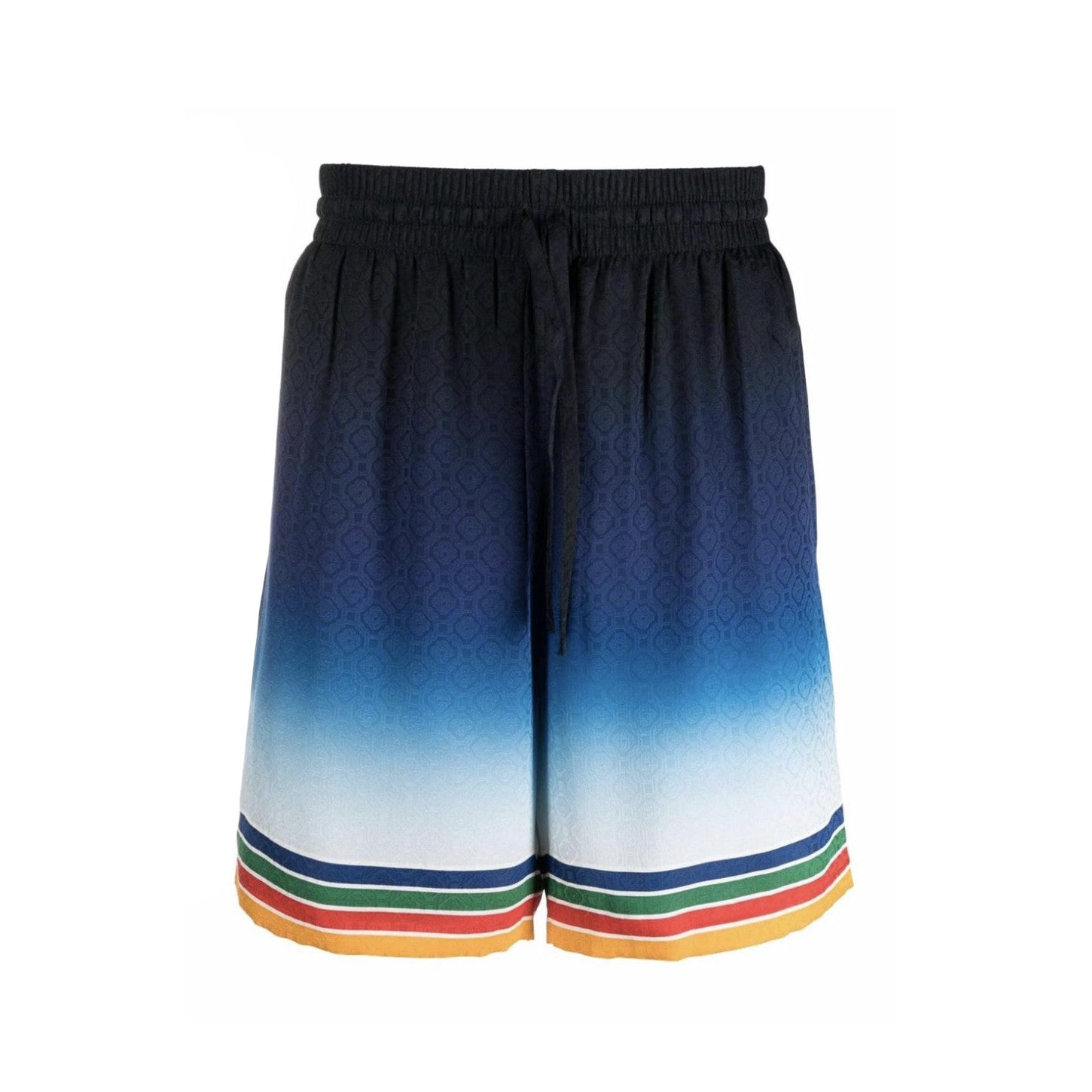 Casablanca Men's Summer Gradient Angel Pattern Printed Single-Breasted Short-Sleeved Shirt and Casual Shorts Set Suit #77744