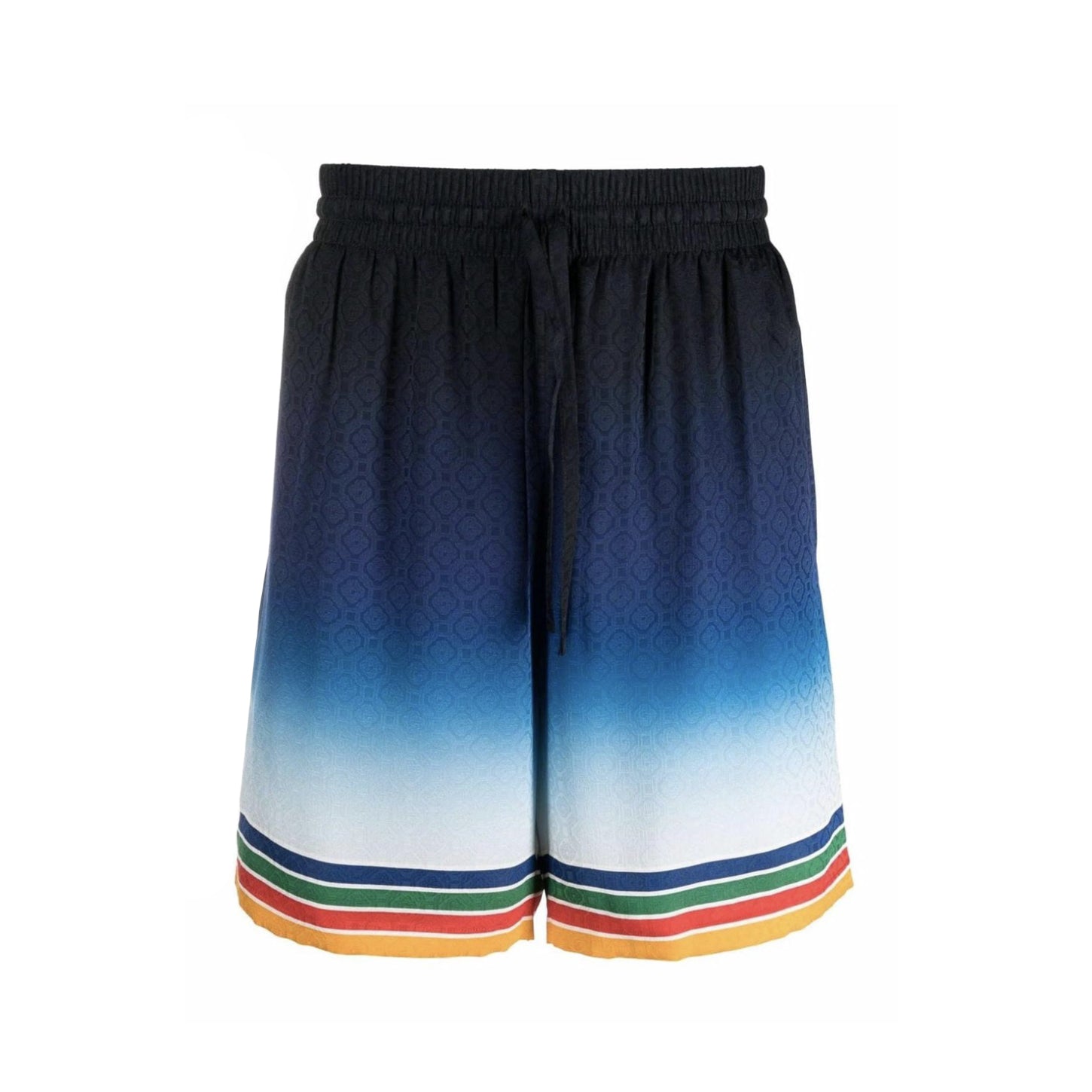 Casablanca Men's Summer Gradient Angel Pattern Printed Single-Breasted Short-Sleeved Shirt and Casual Shorts Set Suit #77744
