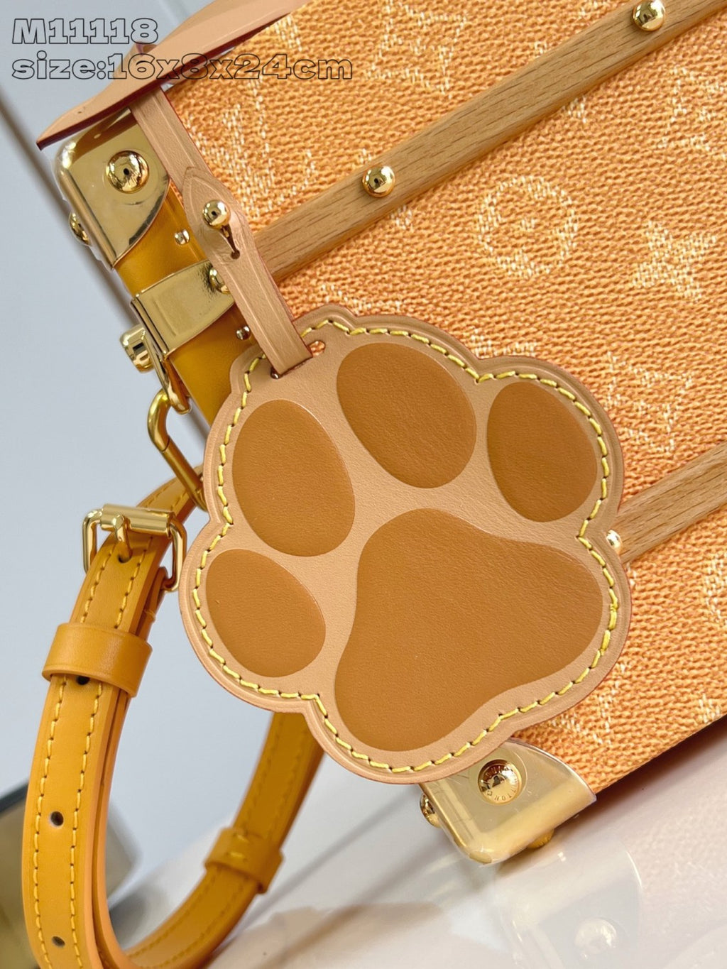 Louis Vuitton Handle Trunk Women's Solid Color Detachable Adjustable Shoulder Strap Buckle Closure Coated Canvas Box Bag Single Shoulder Crossbody Handbag Bags #77522