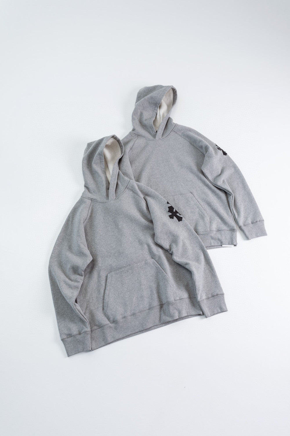 Chrome Hearts Hooded Sweatshirt Pullover Sweatpants Set Suit Grey #96679