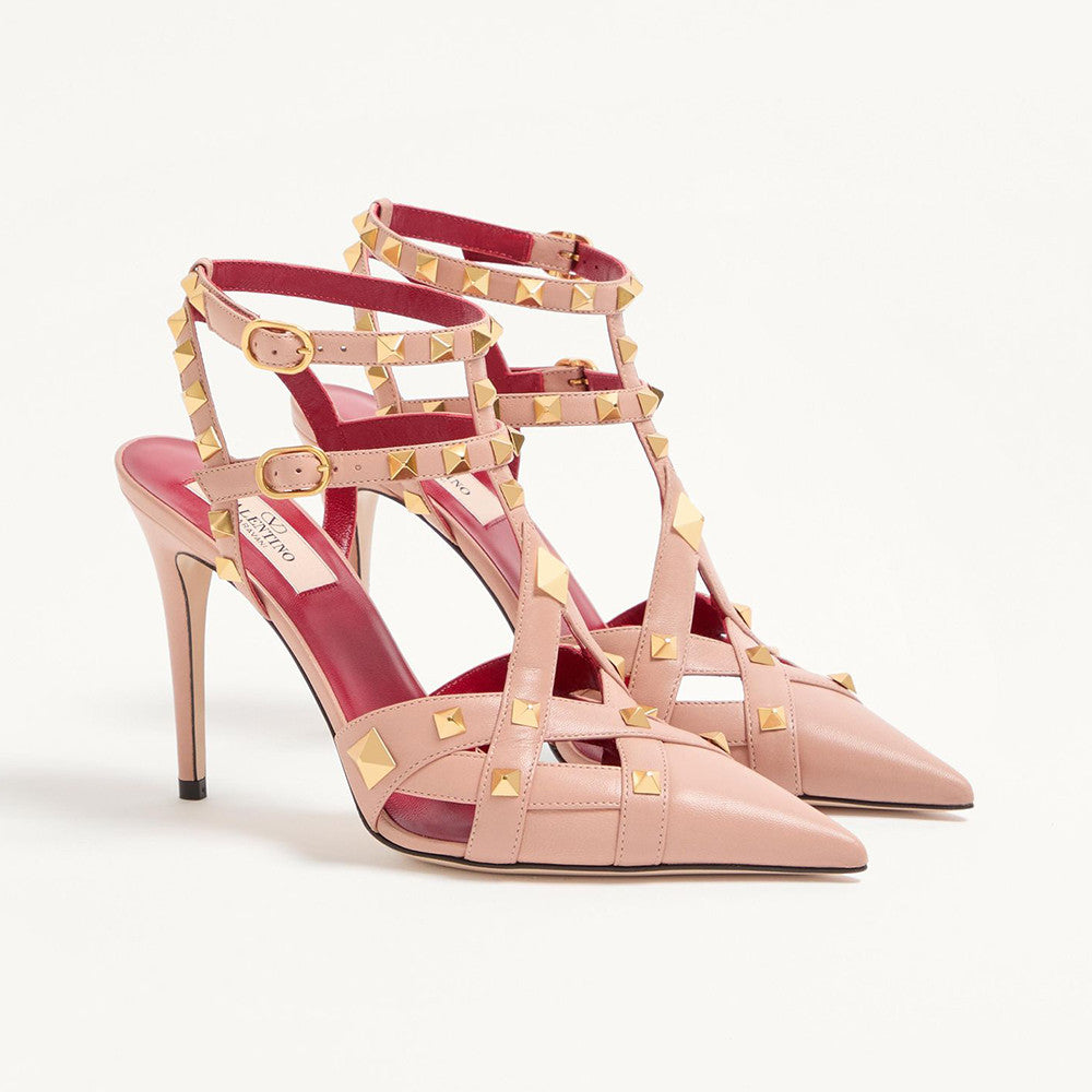Valentino Studdy Kidskin Pumps 100mm for Woman #336910