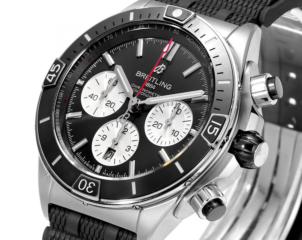 Breitling Silicone Bracelet Mechanical Watch #96675