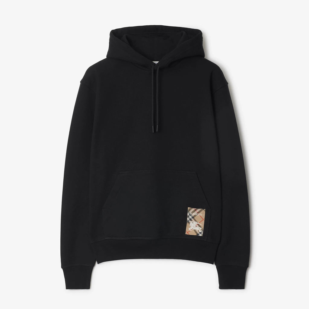 Burberry Men's Spring and Autumn Solid Color Plaid Pocket Loose Hooded Long Sleeve Sweatshirt #74743