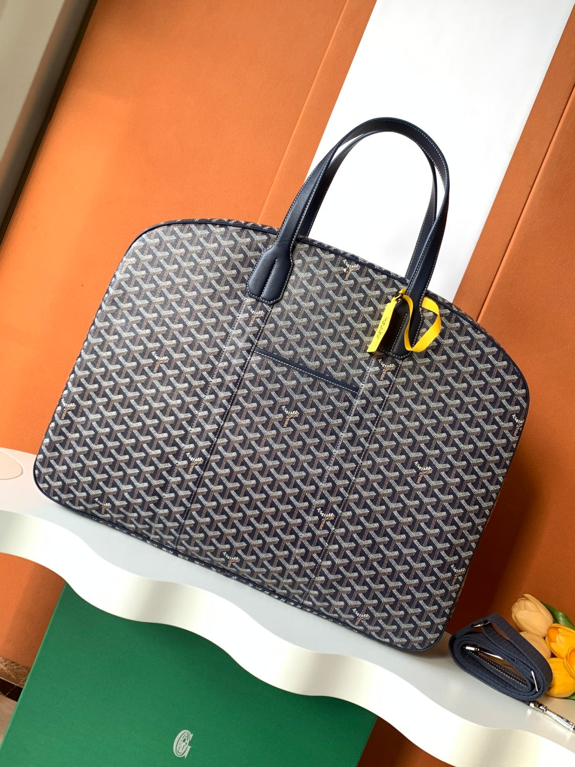 GOYARD Men's Women's Savile Row Clothes Bag Full Print Zipper Closure Handbag Solid Color Travel Bag Bags SAVIL2GMLTY01CL01P #77626