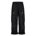 Dries Van Noten DVN Men's Spring And Summer Three-dimensional Cutting 3d Large Pockets Zipper Drawstring Nylon Work Pants Loose Straight Wide-leg Pants Casual Pants Ngvp #2469