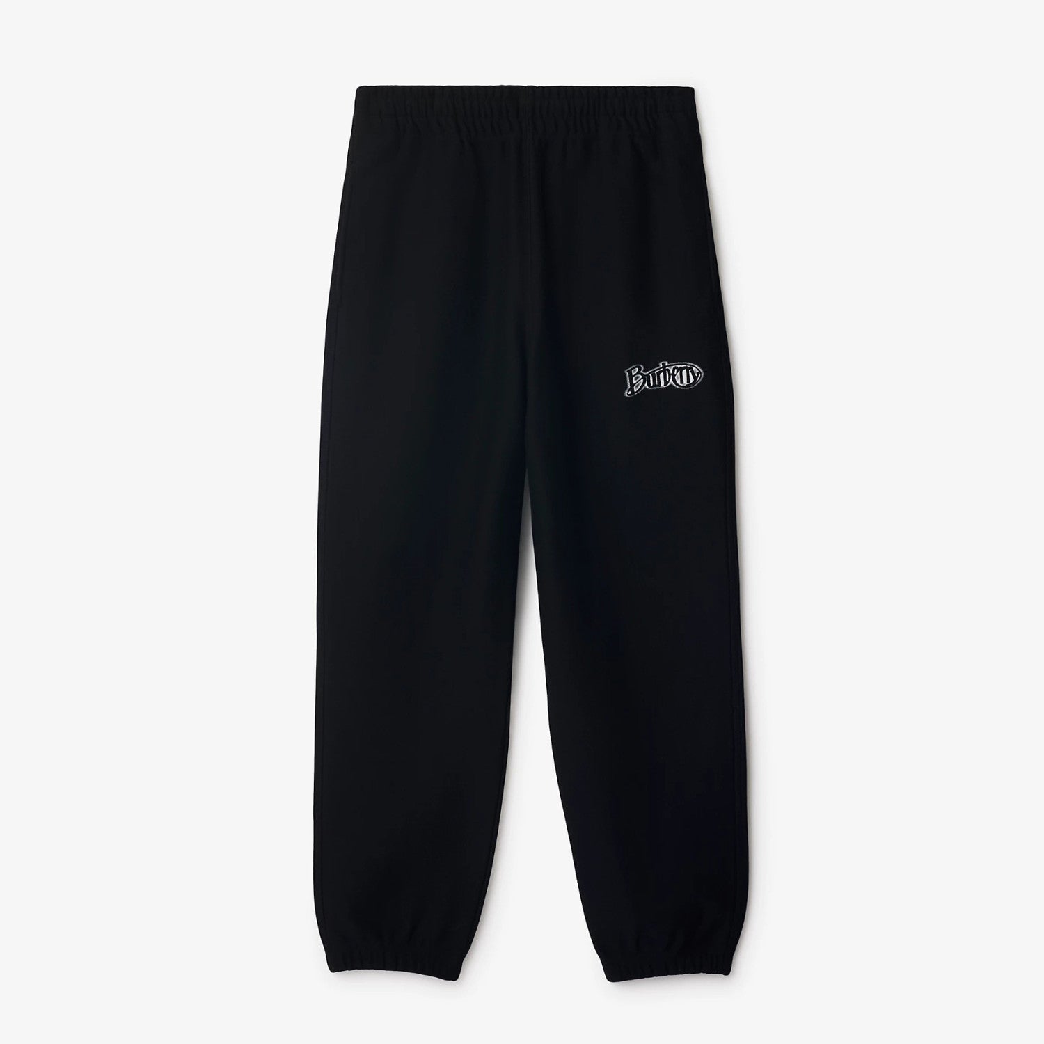 Burberry Men's Spring and Autumn Black Letter Logo Pattern Printed Round Neck Long Sleeve Sweatshirt Elastic Drawstring Casual Pants Suit Set #74235