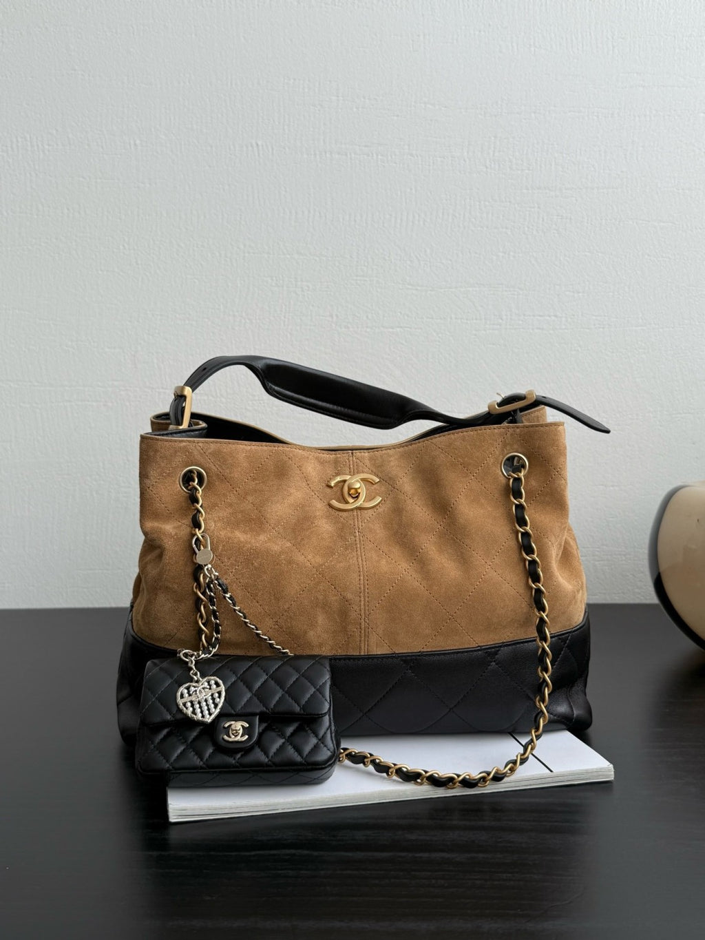 Chanel Mini Cf Pendant Classic Color Keyring Bag Accessory Fashionable Exquisite Elegant Waist Bag Card Holder Bags #82142A