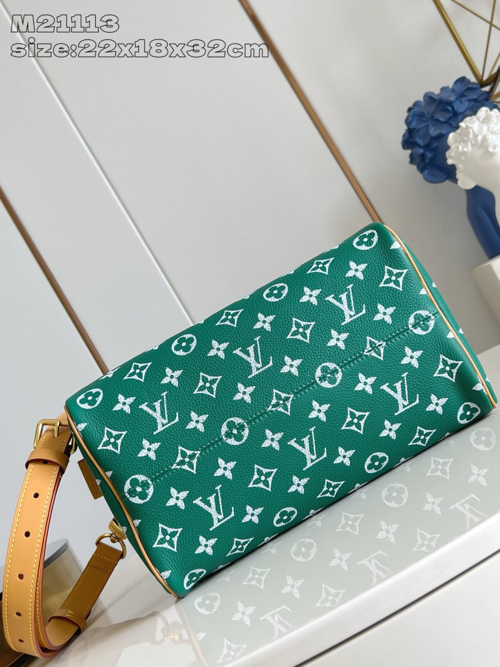 Louis Vuitton Speedy P9 Bandoulière 30 Women's Letter Printing Detachable Condition Shoulder Strap Zipper Closure Coated Canvas Single Shoulder Crossbody Tote Travel Bag Bags #77567