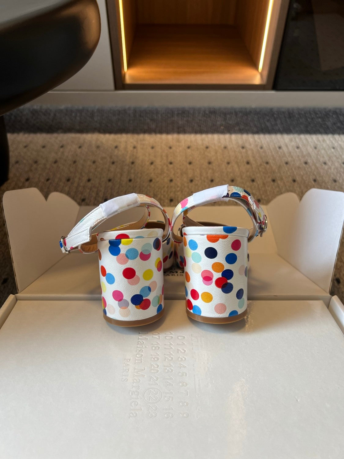 Maison Margiel Polka Dot Split Toe Shoes #381391