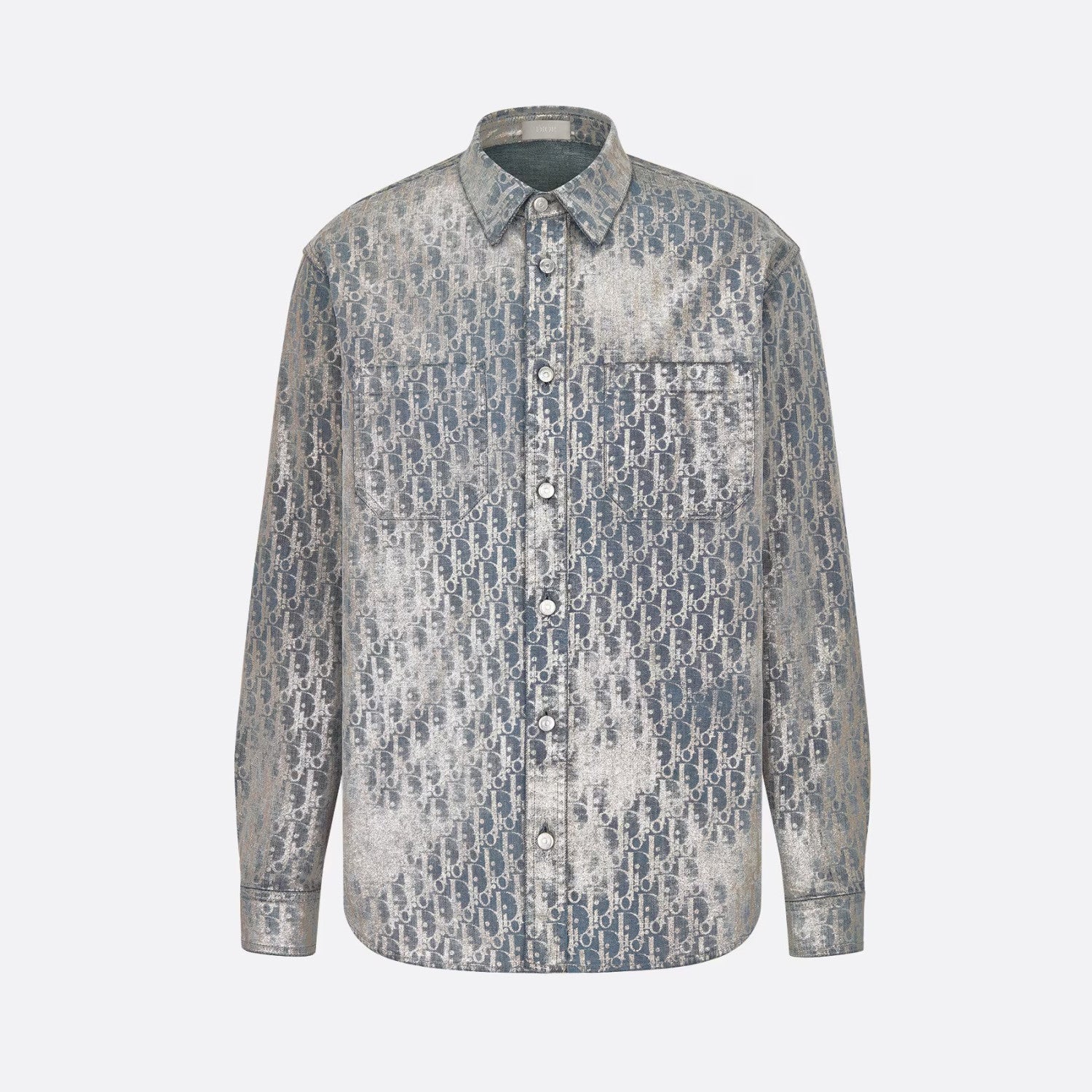 Dior Oblique Overshirt Letter Denim Long Sleeve Shirt Jacket #96663