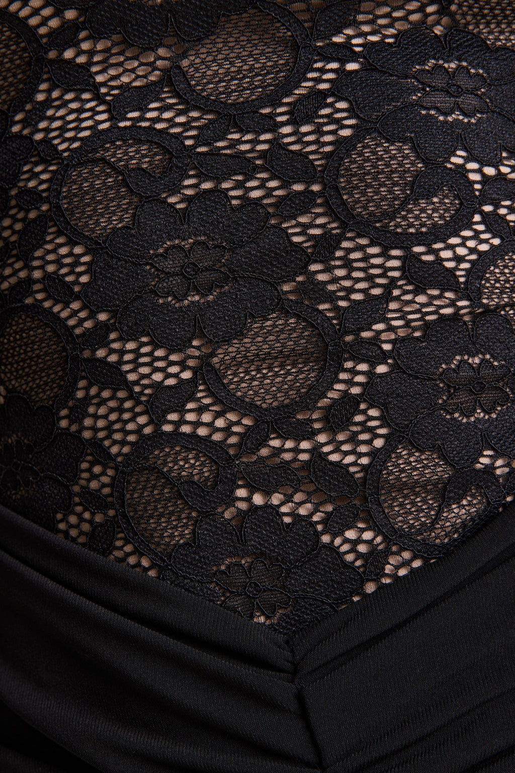 Justina | Black High-Neck Maxi Dress With Gathered-Detailing