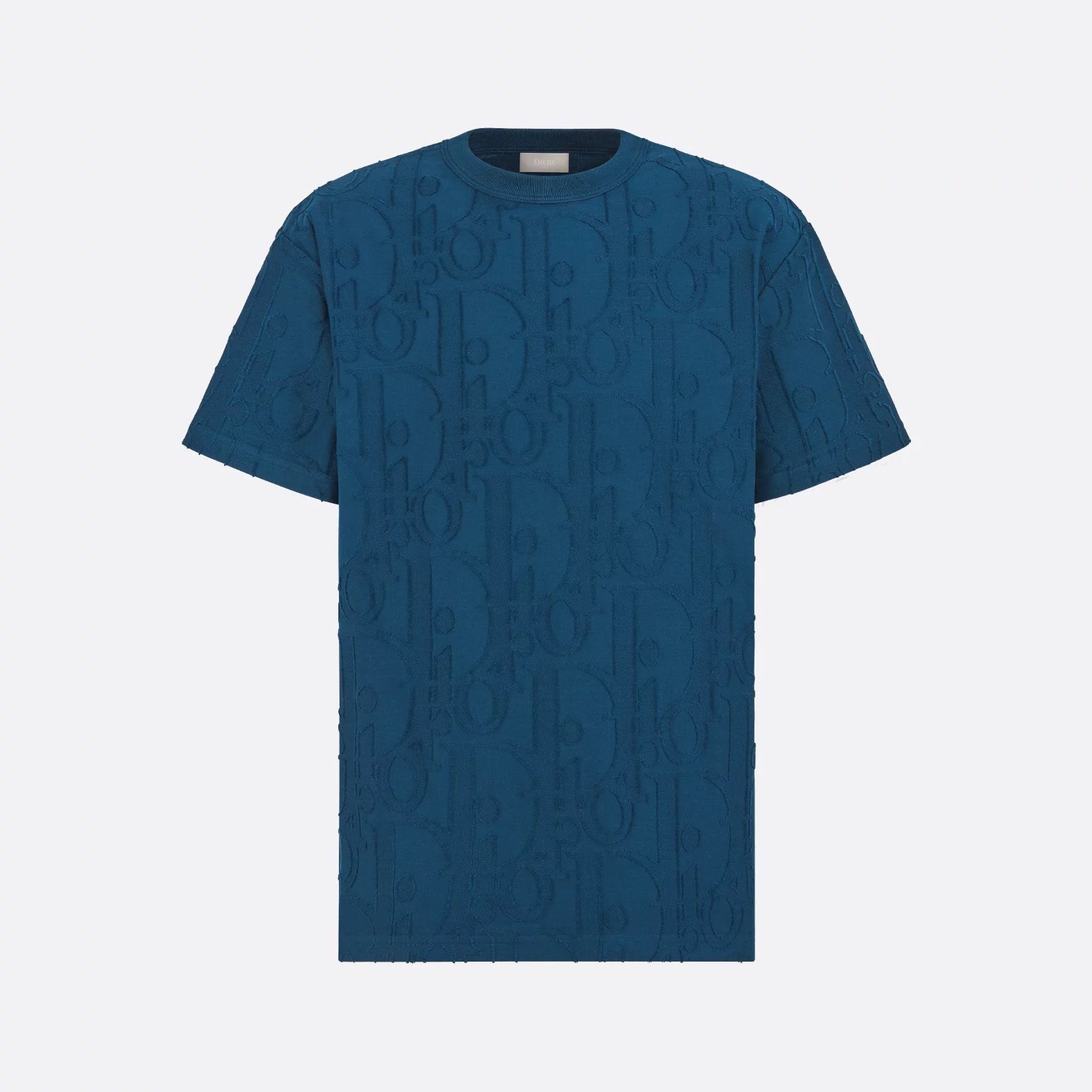 Dior Men's Summer Solid Colour Cotton Loose Plain Knit Printed Short Sleeve T-Shirt #76976
