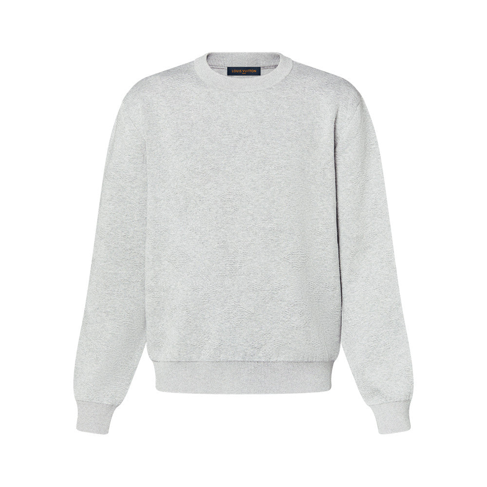 Louis Vuitton Men's and Women's MONOGRAM Embossed Pullover Knitted Three Dimensional Flower Knitted Sweater #332643