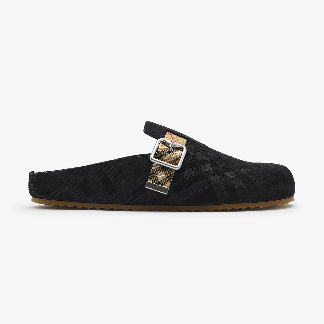 Burberry Urchin Men's And Women's Spring And Summer Solid Color Cowhide Leather Round Toe Slip-on Casual Slippers Sandals Shoes #77913