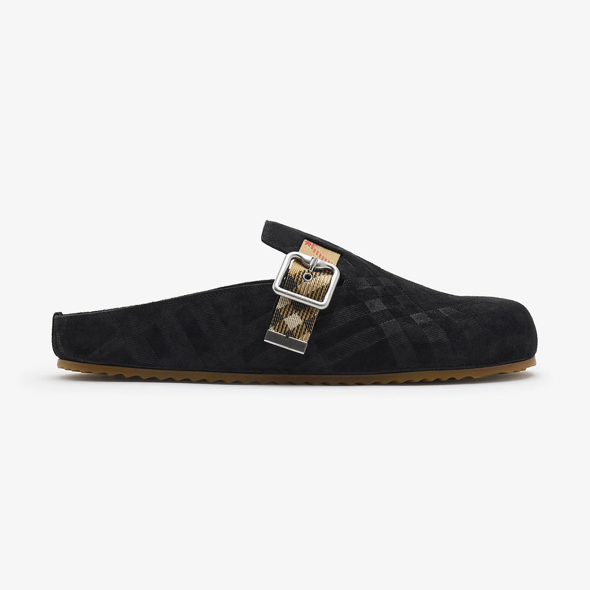 Burberry Urchin Men's And Women's Spring And Summer Solid Color Cowhide Leather Round Toe Slip-on Casual Slippers Sandals Shoes #77913