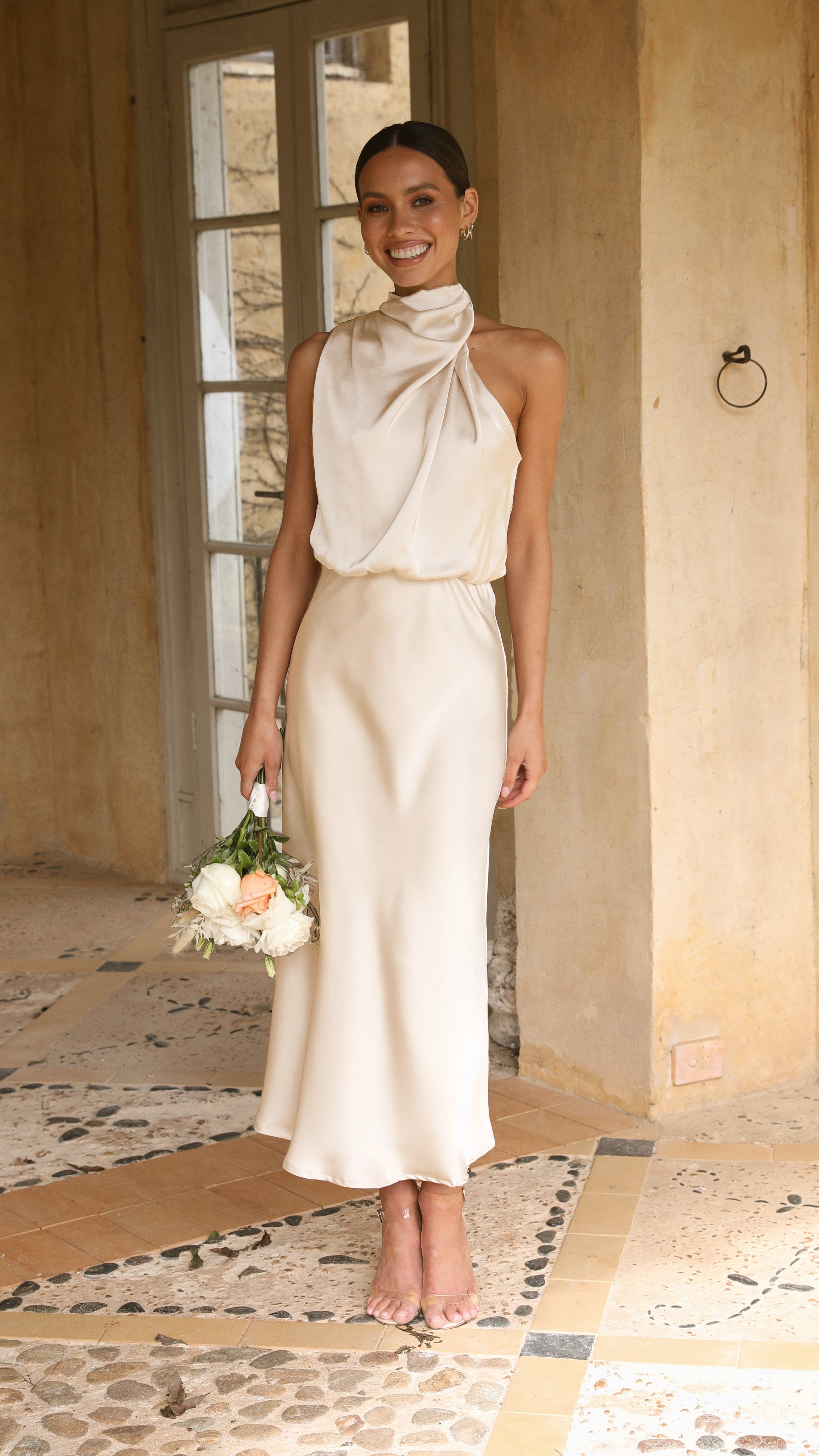 Esther Maxi Dress - Soft Gold
