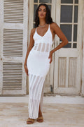 Heart On Fire Maxi Dress White