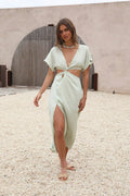 Wonderstruck Thoughts Maxi Dress Green