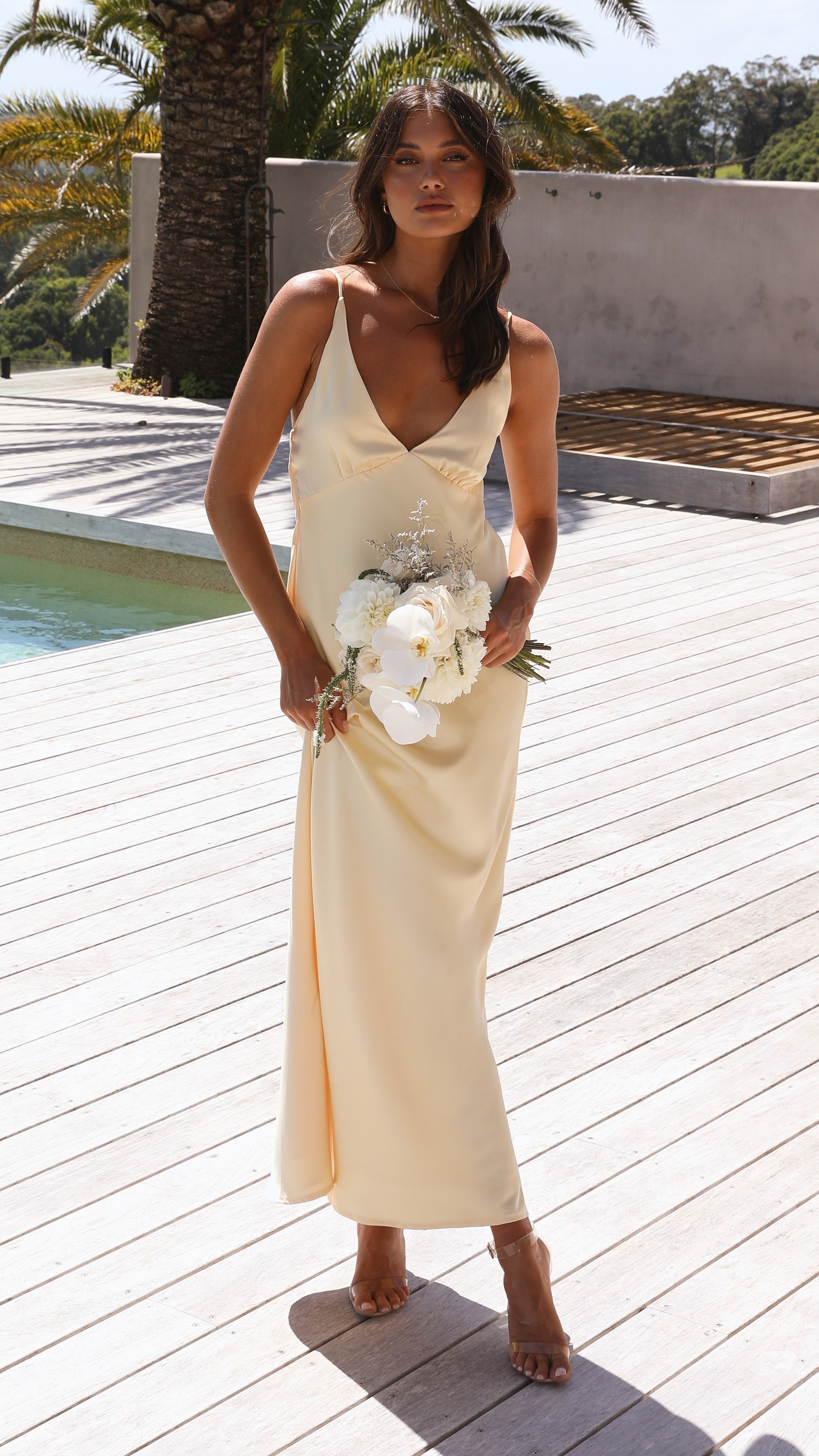 Ziah Maxi Dress - Lemon