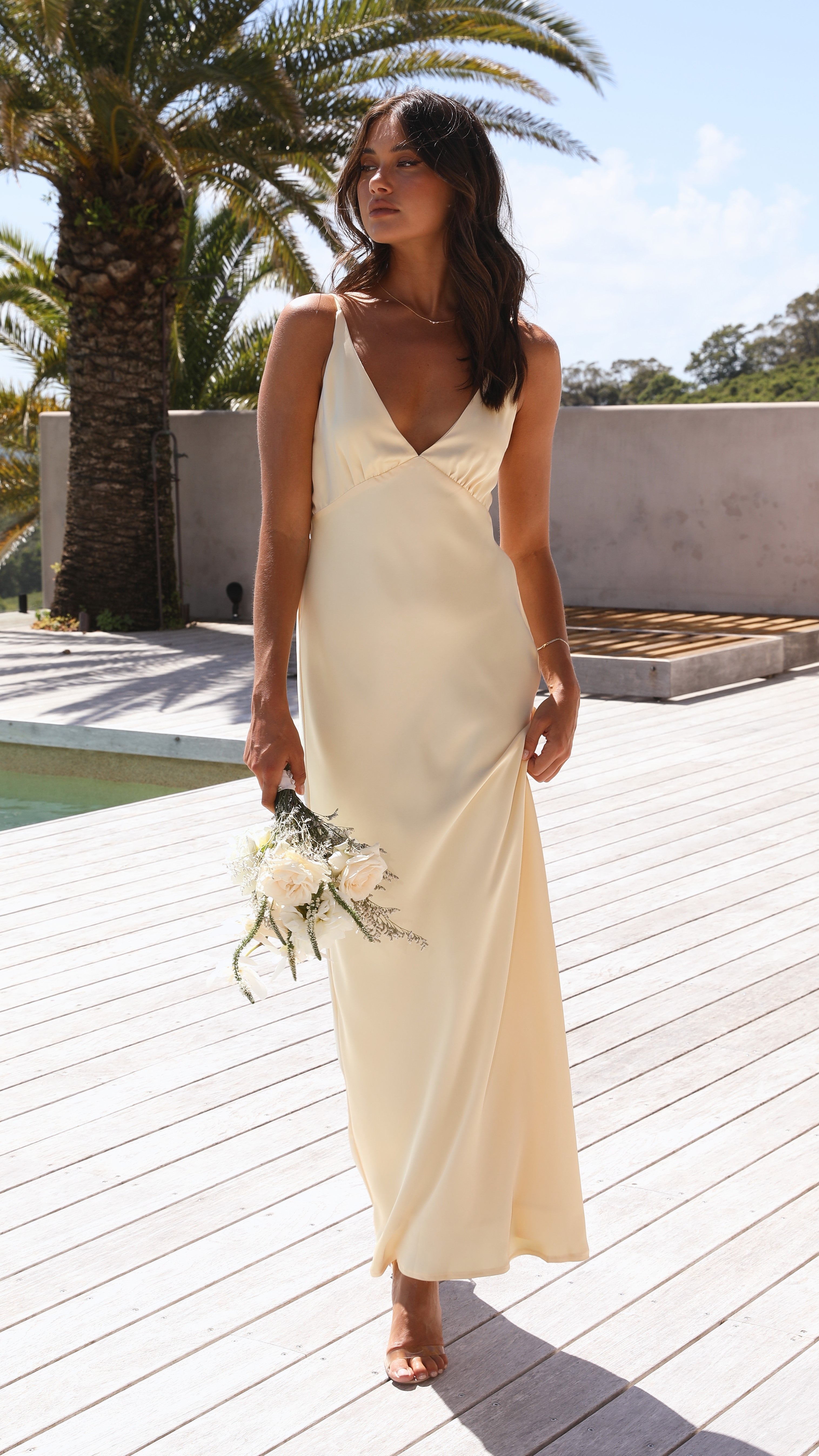 Ziah Maxi Dress - Lemon