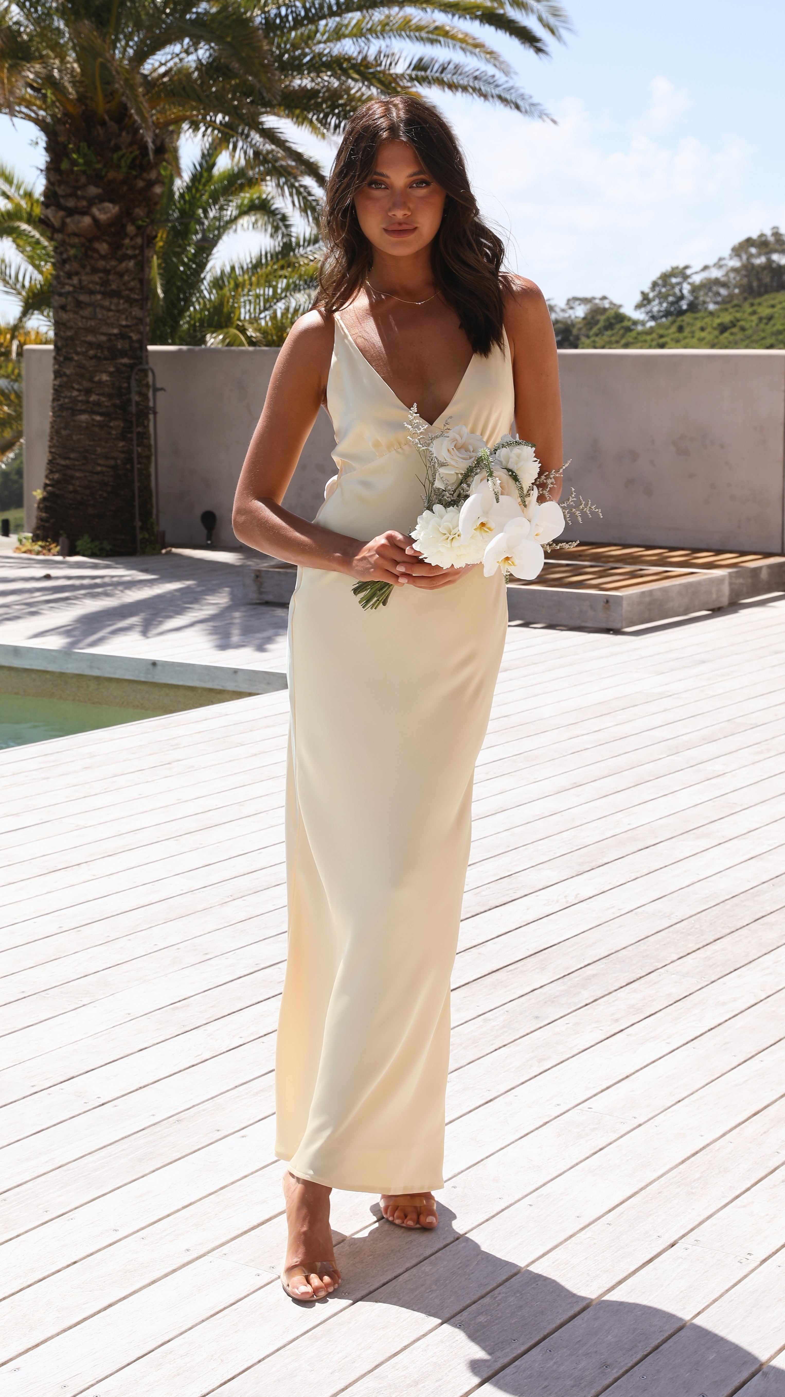Ziah Maxi Dress - Lemon