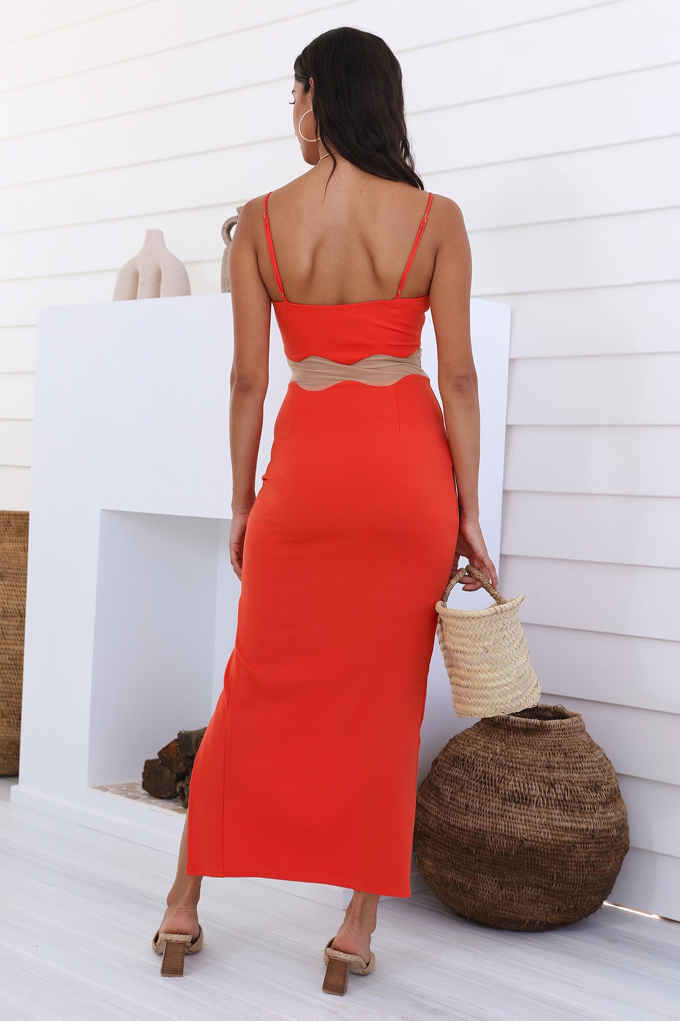 Find The Words Maxi Dress Orange