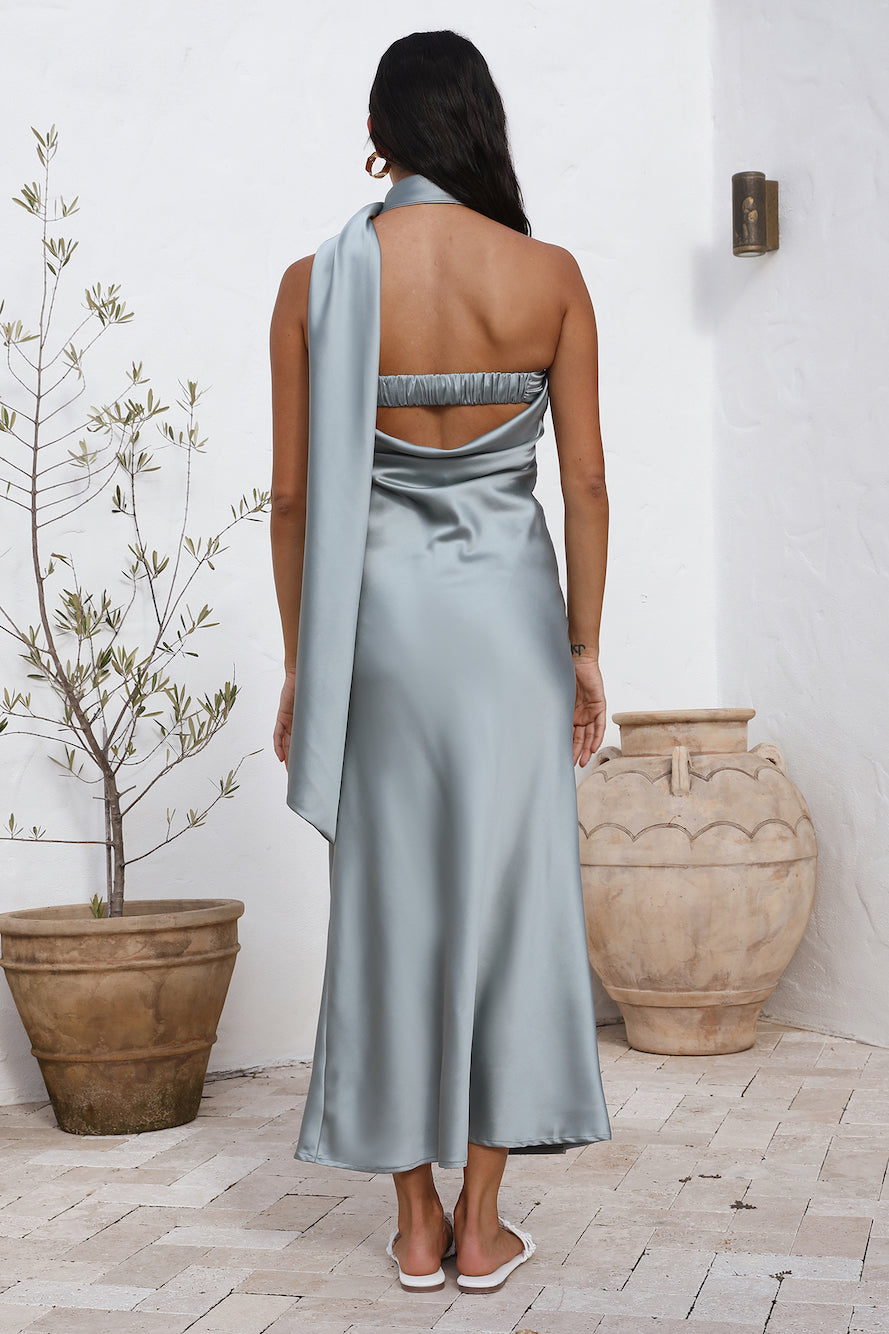 Over The Pond Maxi Dress Blue