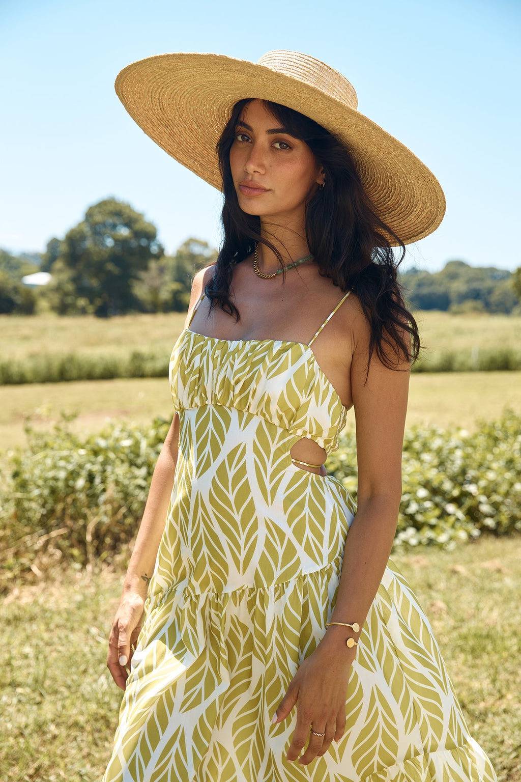 Tropic Trails Maxi Dress Green