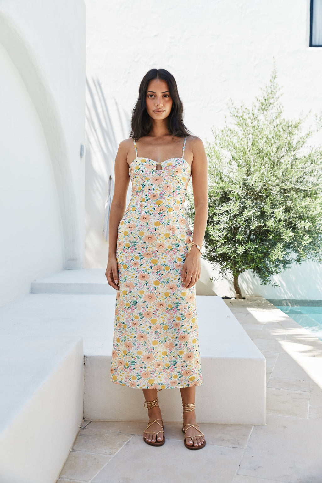 Sunset Promises Midi Dress Orange