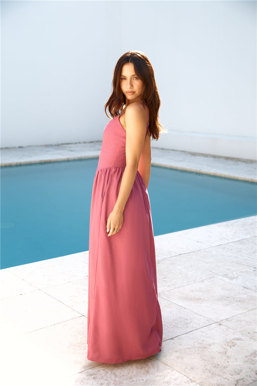 SEVEN WONDERS Zephy Maxi Dress Rose