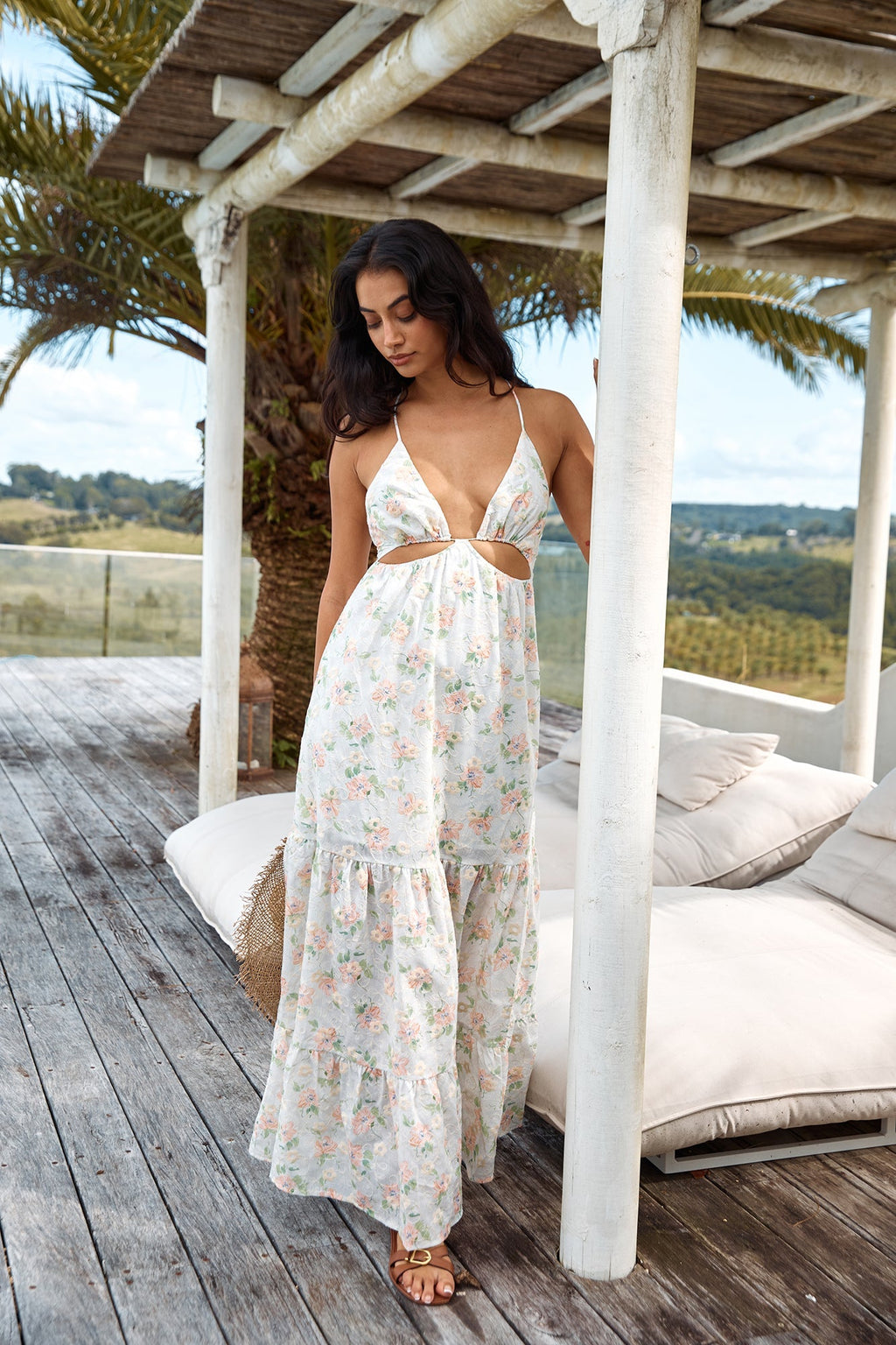 HELLO MOLLY Trust My Words Maxi Dress Pink
