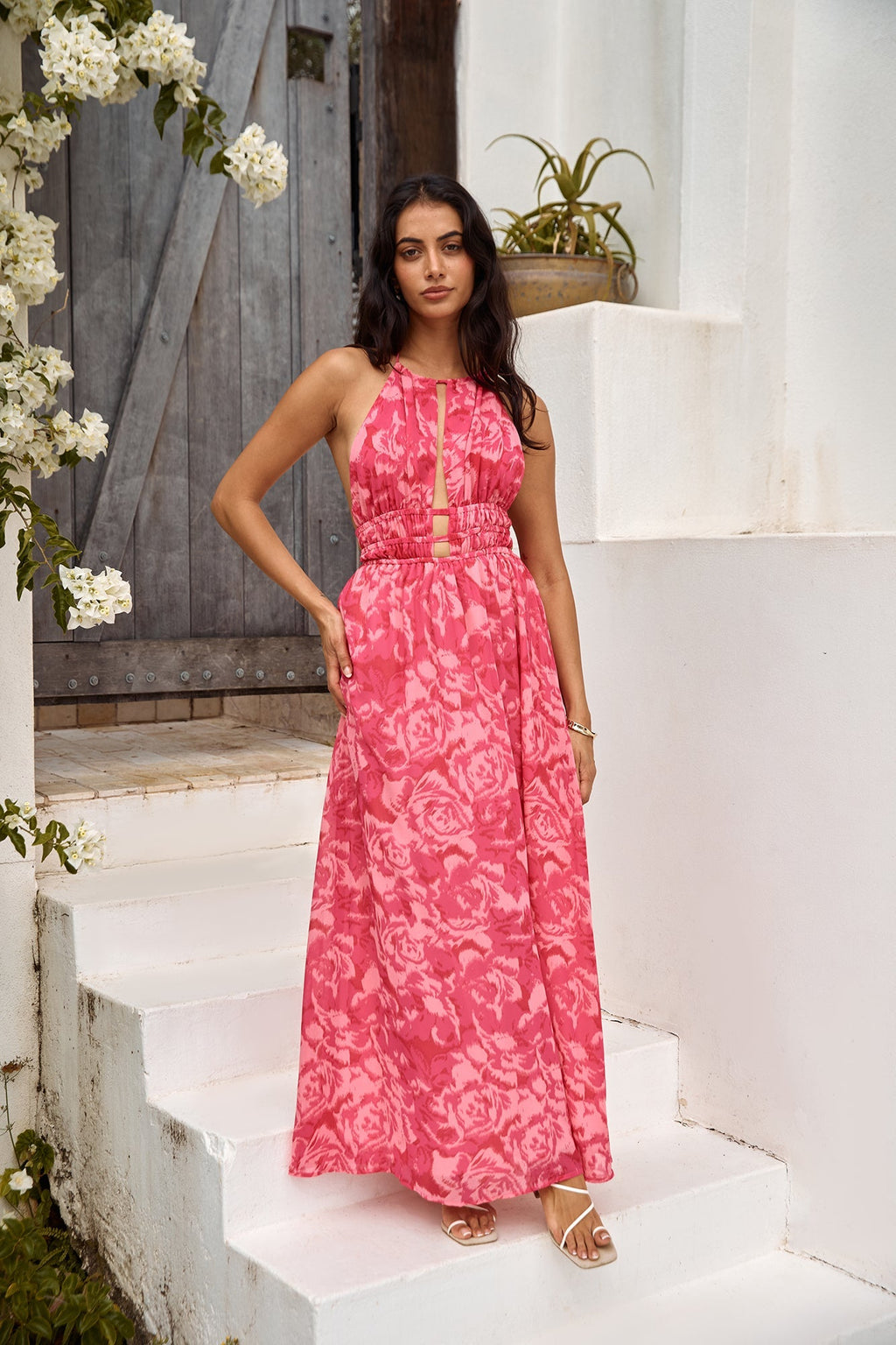 Sunshine Glow Maxi Dress Pink