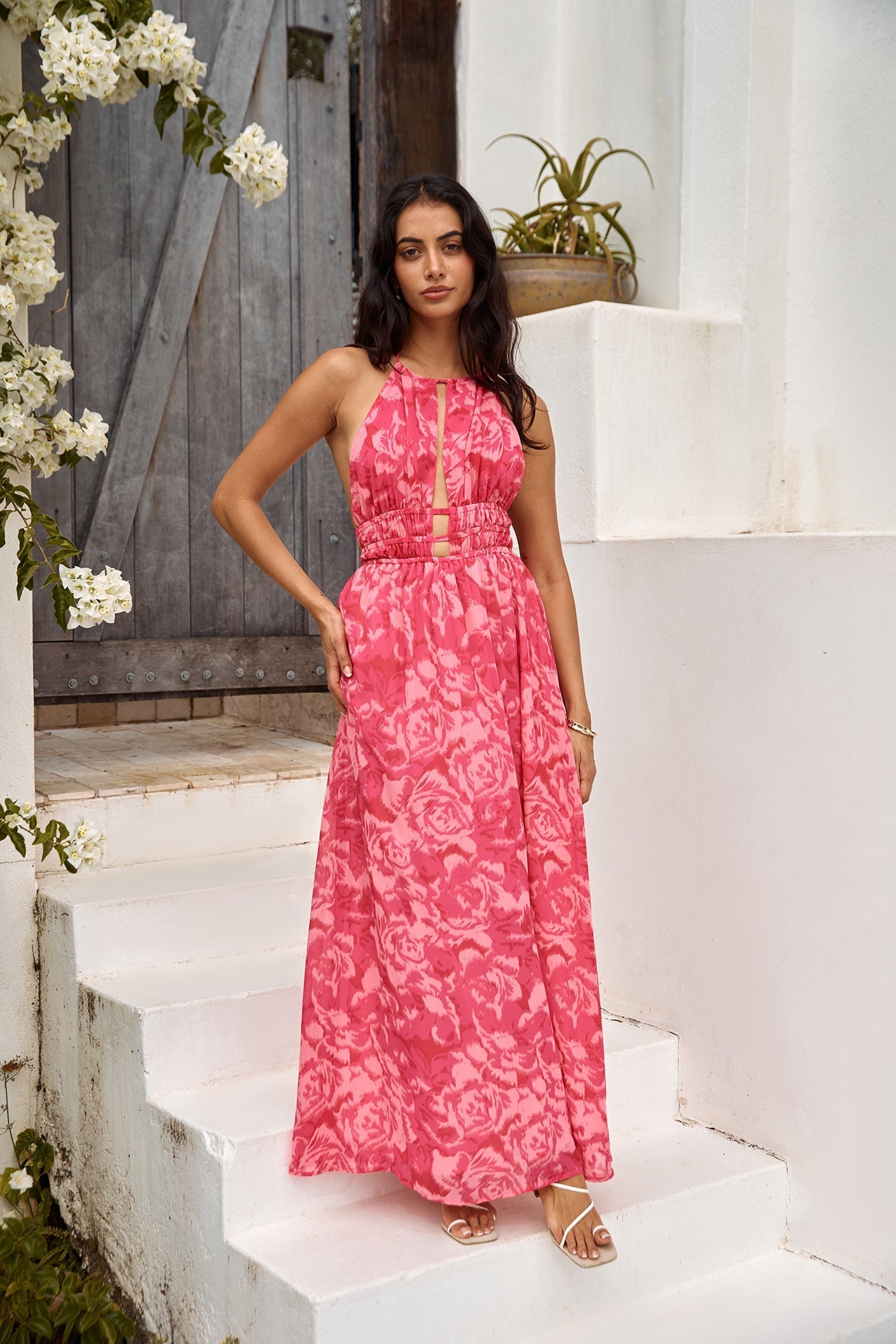 Sunshine Glow Maxi Dress Pink