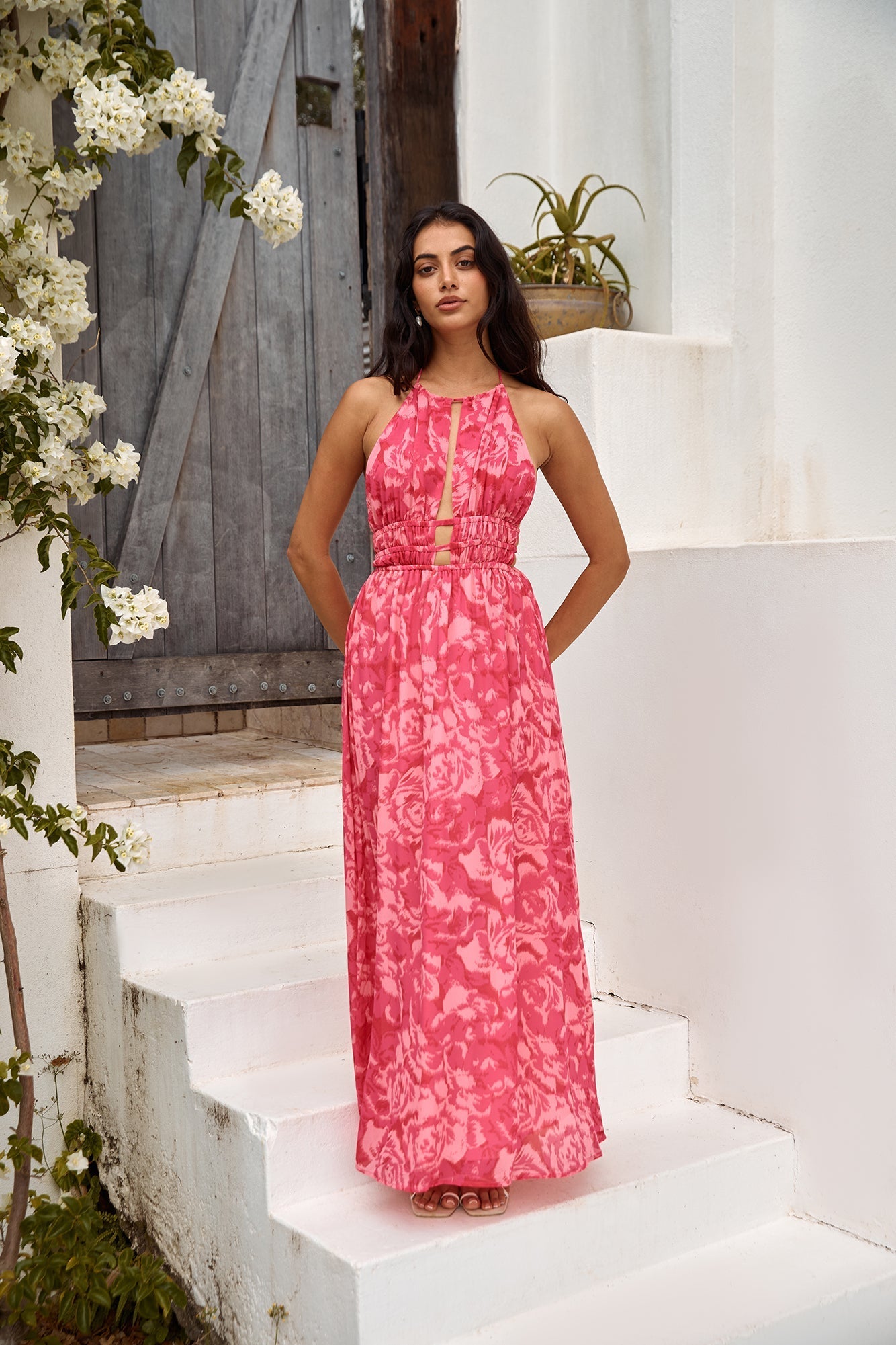 Sunshine Glow Maxi Dress Pink