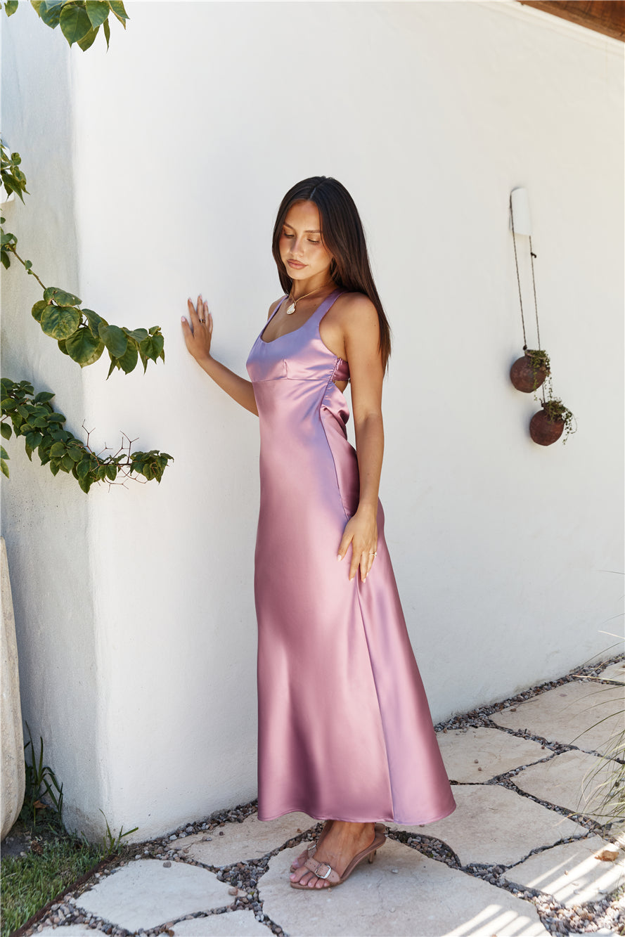 Moonlit Sway Midi Dress Purple