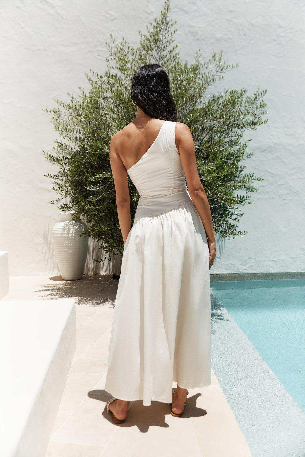 Lexi Loves Shoulder Maxi Dress Beige